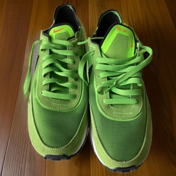 Mens Size 9 Nike Waffle One Electric Green Running Shoes. - Picture 2 of 9